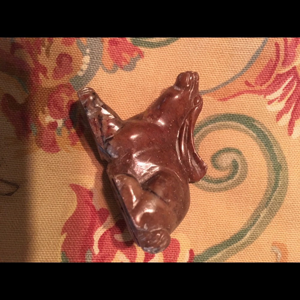 Vintage marble carved rabbit bunny